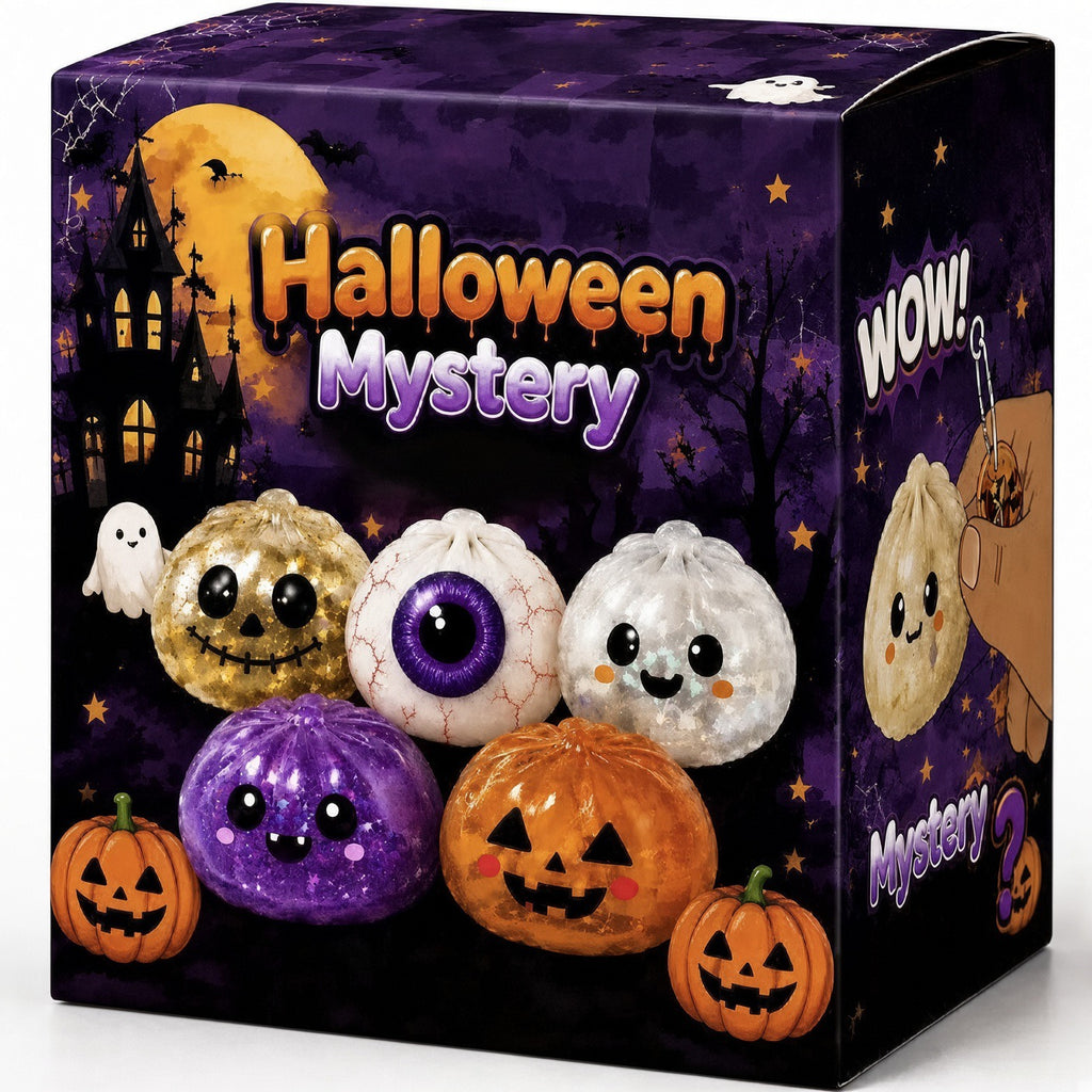 Halloween Mystery Glitter Dumpling Squishy Blind Box