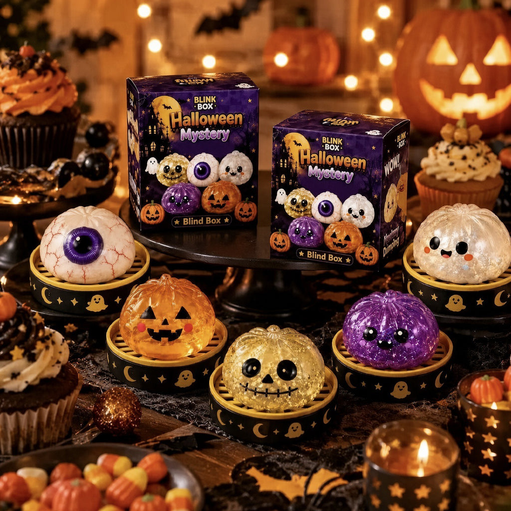 Halloween Mystery Glitter Dumpling Squishy Blind Box