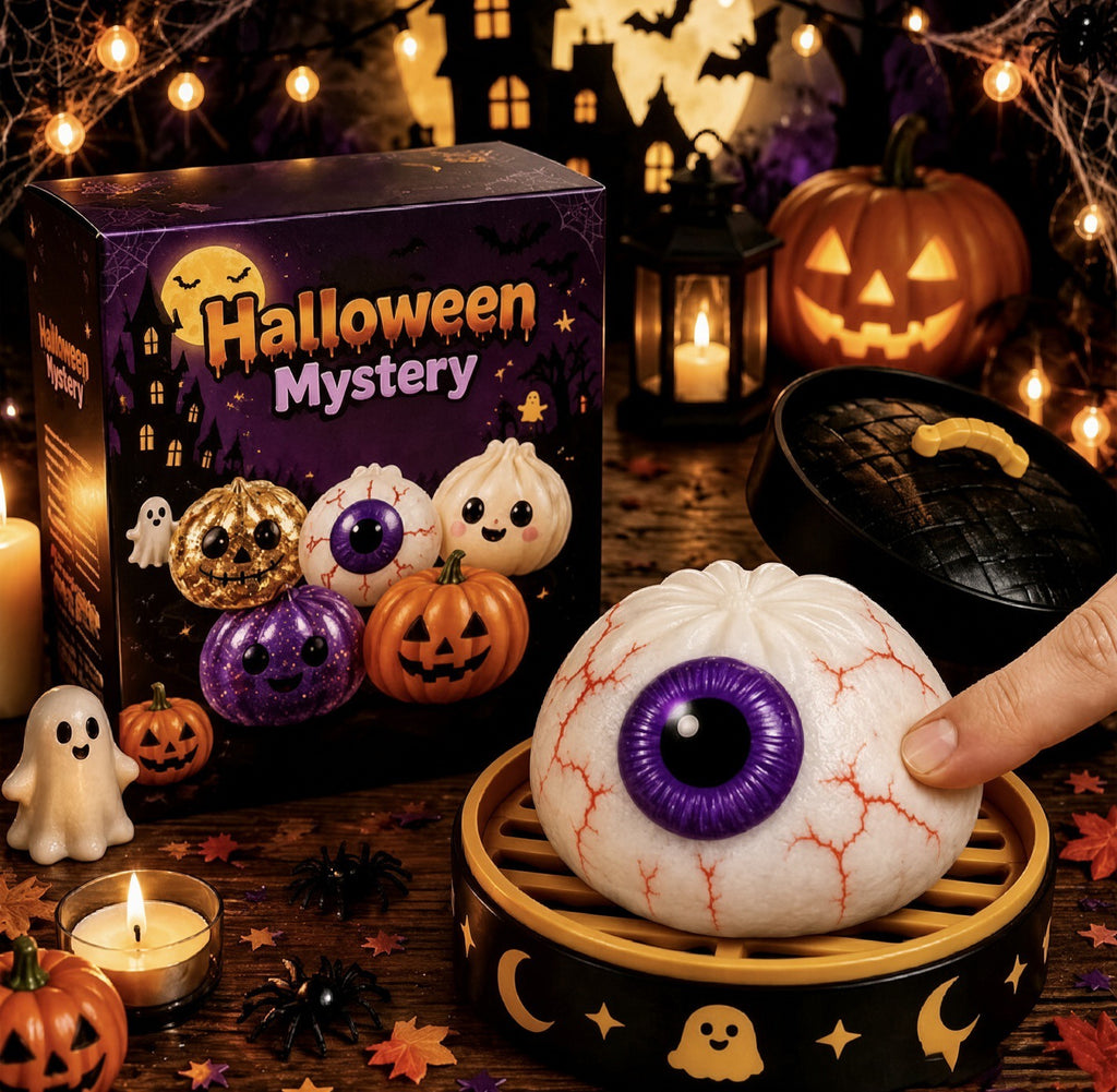 Halloween Mystery Glitter Dumpling Squishy Blind Box