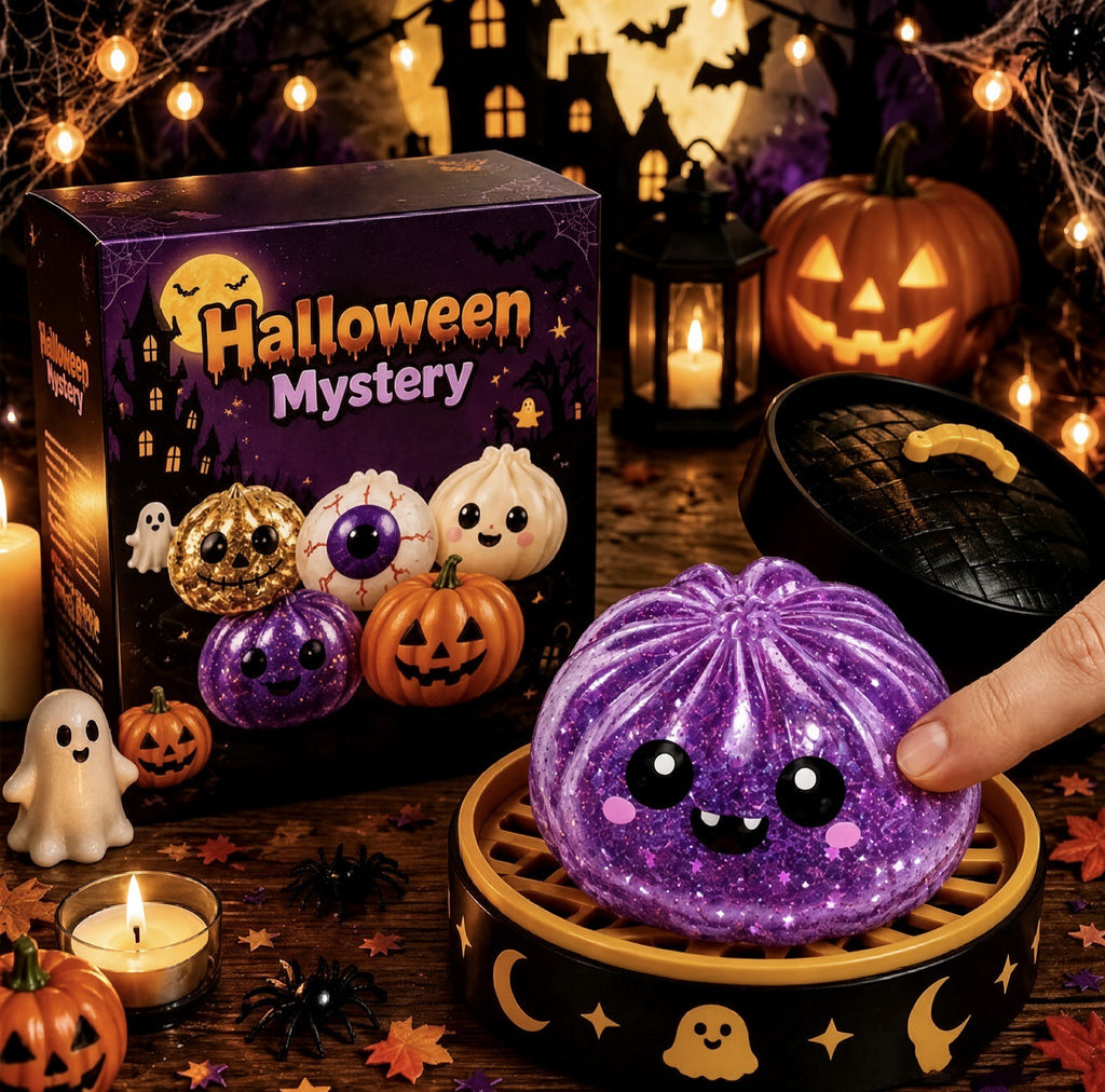 Halloween Mystery Glitter Dumpling Squishy Blind Box