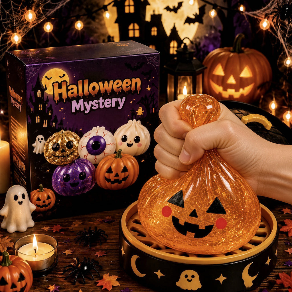 Halloween Mystery Glitter Dumpling Squishy Blind Box