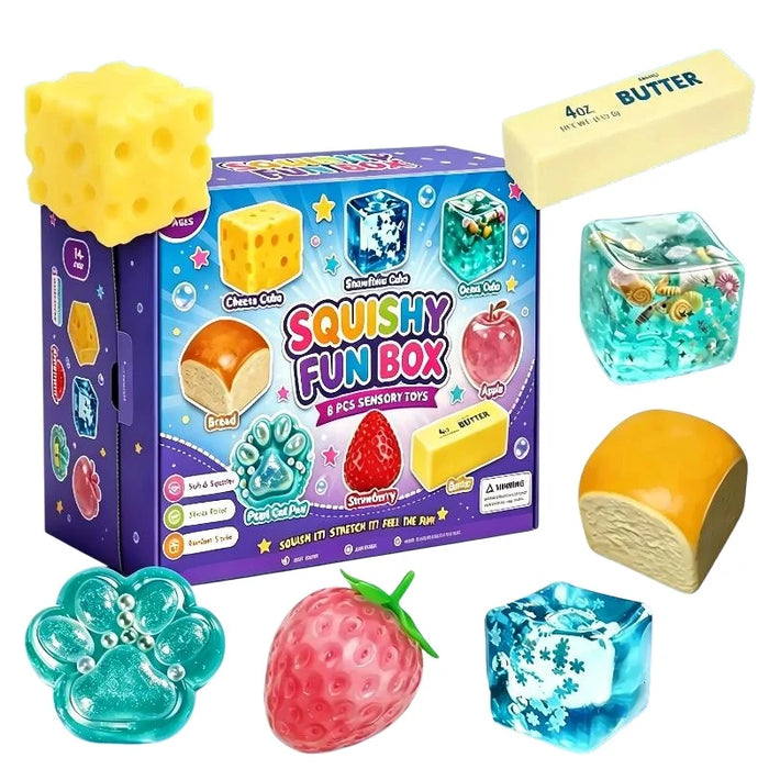 8pcs Squishy Fun Box Set