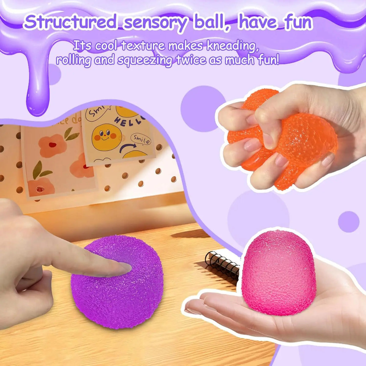 NeeDoh Candy Gumdrop Soft Sensory Fidget Toy Stress Relief Squeeze Ball