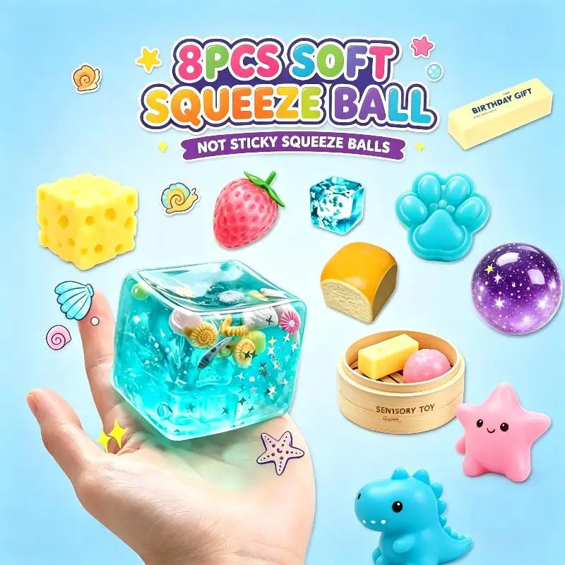 8pcs Squishy Fun Box Set