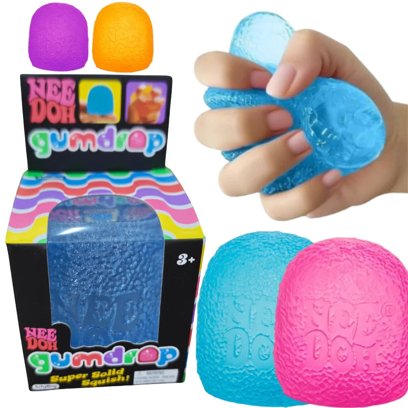 NeeDoh Candy Gumdrop Soft Sensory Fidget Toy Stress Relief Squeeze Ball