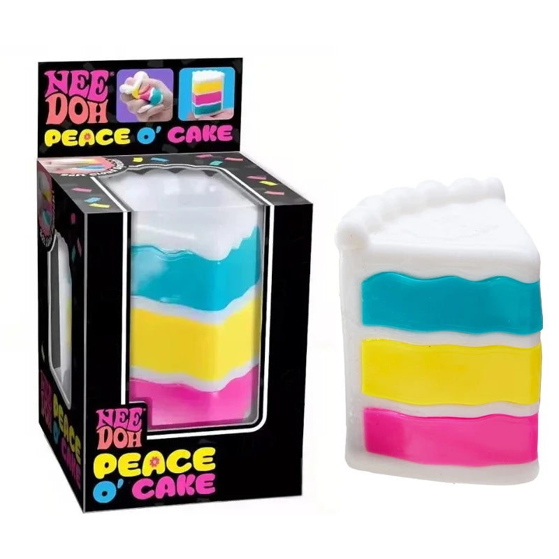 Needoh Peace O' Cake Sensory Toy Super Soft Non-Toxic Anti Anxiety Stress Autism ADHD Calm Down Toy