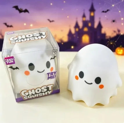 2026 New Internet Celebrity Soft Cute Bow Ghost Slow Rebound Decompression Toy Halloween Party Decoration Handmade Healing Gift